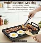 Non Stick Electric Grill   Griddle Indoor Bbq Plate Grill Steaks Small Size