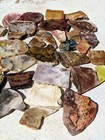 2 Lb Cut Slabs Medium Size Gem Stone Crystals Agate Jasper  Rough Mix Lot