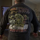 Vintage Budweiser Sweatshirt Mens Xxl Beer Promo Frog Lizard Wrestling Wwf 90s