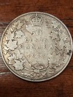 1913 Canada 50 Cents Silver Coin - 266k Mintage