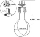 Clip On Lampshade Adapter Lamp Shade Light Bulb Clip Adapter Includes Finial