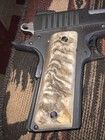 1911 Full Size Pistol Grips Genuine Rams Horn  Standard 1911  Thin Grips  626s 