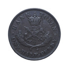 1854 Bank Of Upper Canada Half Penny St George Token Xf Breton 720 Lot  243 