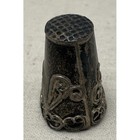Vintage Mexican Sterling Silver Filigree Thimble 925 Mexico Ornate Scroll Design