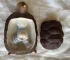 Antique Vtg Naughty Bathing Beauty Turtle Girl Germany Bisque Hertwig