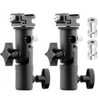 2pack Camera Flash Speedlite Mount Swivel Bracket With Umbrella Holder For Dslr