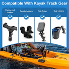 Kayak Track Mount Low Profile Rail 4in 4 Holes 2 Pack Accessories Holder
