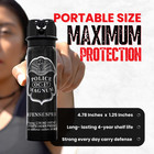 4 Police Magnum Pepper Spray 4 Ounce Flip Top Stream Personal Defense Security