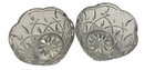 Vintage Lot Of 2 Gorham Crystal Glass Votive Candle Holder Lady Anne