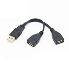 Usb 2 0a Male To 2dual Usb Female Jack Splitter Hub Power Cord Adapter Cable Lot