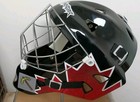 Hockey Goalie Street Mask Road Warrior   Cat Eyes Metal Cage Canada s Team
