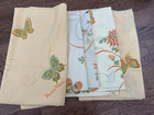 Vtg Linen Lot 90  Doily Handkerchief Napkin Embroider Craft Retro Floral Cutters