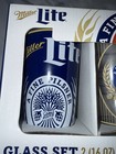 Miller Lite Set Of 2 Glasses 16 Oz 6  Tall