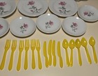 Vintage Tea Set 37 Pcs  Porcelain Small Children   s Tea Set Floral  Japan