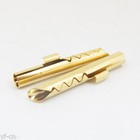 500pcs Gold Copper Audio Bfa Z-type 4mm Banana Plug Speaker Cable Connector