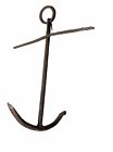 Antique  Hand Forged  Boat Anchor   W  Ring 24  Tall  22  Wide  10 Lbs