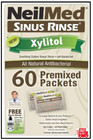 Neilmed Sinus Rinse Premixed Refill Packets With Xylitol  60ct 