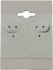 Pack Of 100 Grey Hanging Earring Cards  Jewelry Display