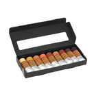 Charvin Extra Fine Professional Artist Oil Paint Set Of 9 Earth Tones - 20ml    