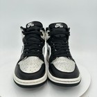 Nike Air Jordan 1 Retro High Women Size 10 5 Cd0461-001 Black Silver Toe Shoes