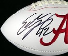 Sale  Eddie Lacy Signed White Logo Football Alabama Crimson Tide Mcs Holo