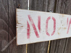 48 Inch Wood Hand Painted No Wake Zone 5mph Sign Nautical Seafood  xws818 