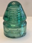 Cd 132 Dec  19  1871 Bullet Style Insulator Lite Green Aqua Underpoured