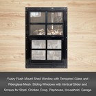 Yuzzy 12  X 18  Shed Windows 2 Pack Sliding Windows Black