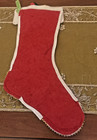 Bucilla  Completed Christmas Stocking Santa   His Sled 3-d Accents