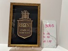 Vintage New York State Regent Official Plaque Framed Gold Excelsior Coat Of Arms