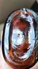 Vintage Amber Glass Apothecary Medicine Bottle Cork Top Early 1900s Pharmacy