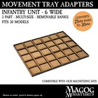 Movement Tray Adapters 25mm To 30mm -6 Wide   For Warhammer The Old World  Magog