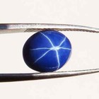13 Ct  Natural 6 Rays Blue Star Sapphire Oval Cabochon Loose Certified Gemstone
