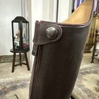 Alberto Fasciani L 41 Italian Leather Women   s Brown Tall Riding Boots