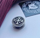 Stainless Steel Jerusalem Cross Bead     Paracord Bracelet Bead  Handmade Edc