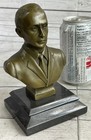 Bronze Bust Russian President 100  Bronze Marble Base Sculpture Statue Figurine
