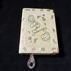 Vintage 1960 s Call For Savings Baby Bank Book Metal Coin Bank  Zell W key   Box