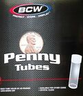 Lot Of 10 Bcw Penny Round Clear Plastic Coin Storage Tubes W  Screw On Caps