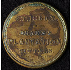 1862 Drake s Plantation Bitters 3   Encased Postage Washington Stamp Vf
