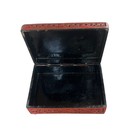 Vintage Chinese Carved Cinnabar Hinged Lidded Floral Box Republic Period
