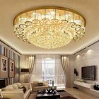 Us Modern Crystal Led Ceiling Light Chandelier Flush Mount Lamp Lighting Fixture
