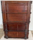 Stack Of 4 Antique Wood Cabinet Singer Sewing Machine Drawers In Frame 15x12x10