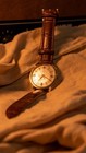 Vintage Waltham 100 Jewels Automatic Watch  Rare Dial  Gold Filling
