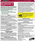 K9 Advantix Ii Flea Tick Small Size Dog 4 Month Supply  4-10lbs
