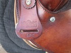 15   Qh Big Horn  102 Brown Leather  cordura Western Barrel trail Saddle