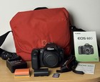 Canon Eos 60d Dslr Camera Body 14k Shutter 2 Batteries Charger 128gb Sd Crumpler