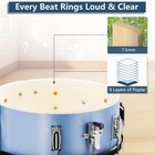 5pc Complete Full Size Pro Adult Drum Set Kit - Remo Heads  Brass Cymbals