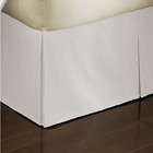 3-side Solid White Regular Bed Skirt 650tc Cotton Open Corner All Size drop Sale