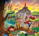 Disney Splash Mountain Brer Fox Bear Rabbit Frogs Attraction Ride Poster