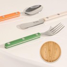 Flatware Set  10 Piece Stainless Steel Cutlery Set With Bamboo Storage Tray